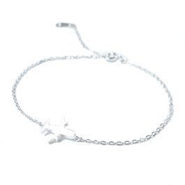 Pulsera de plata 925 Avión Viajes