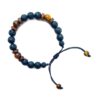 Pulsera triple protección; ojo de Tigre, lava y sándalo - Imagen 3