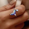 Anillo cola de sirena Plata 925 - Imagen 2