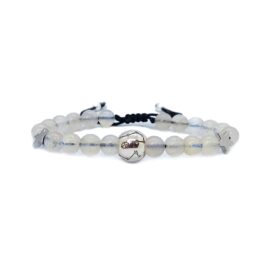 Pulsera de signo zodiacal CÁNCER con piedra natural y charm de plata 925 ✨🌌