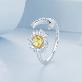 Anillo Sol y Luna Equilibrio Plata 925