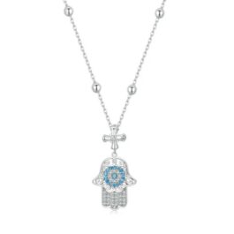 Colgante Hamsa Mano de Fátima Plata 925