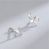 Aros Estrellas Plata 925 - Imagen 2