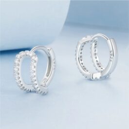 Pendiente Plata 925 y Zirconia