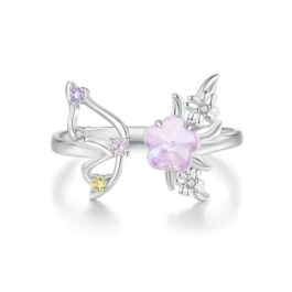 Anillo Mariposa Zirconia Regulable