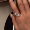 Anillo Hojas Plata Esterlina - Imagen 2