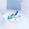 Anillo Pluma Plata 925 - Imagen 2