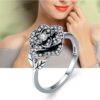 Anillo Rosa Zirconia Plata 925 Regulable - Imagen 2