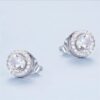 Aretes Plata Esterlina y Zirconia - Imagen 2