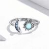 Anillo Sol y Luna (Trensado) Plata 925 - Imagen 2