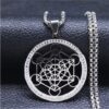 Colgante Arcángel Metatron Acero Inoxidable - Imagen 2