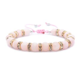 Pulsera Cuarzo Rosa | Amor ajustable