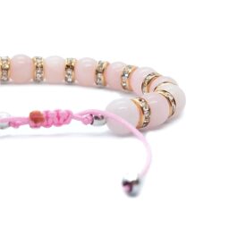 Pulsera Cuarzo Rosa | Amor ajustable