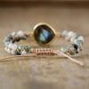 Pulsera Labradorita y Jaspe | Autoconfianza Equilibrio - Imagen 2