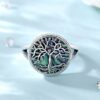 Anillo Árbol de la Vida Plata 925 y Nácar de Abulón | Conexión Espiritual - Imagen 2