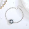 Pulsera Nudo de Bruja en Plata 925 y Cristal | Protección - Imagen 2