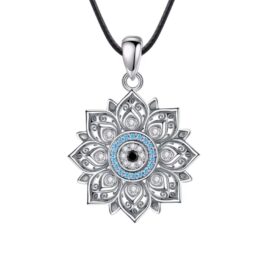 Colgante Flor de Loto Mandala Plata 925