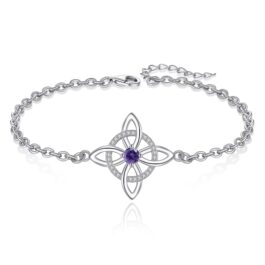 Pulsera Nudo de Bruja Plata 925 | Protección