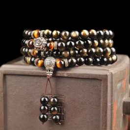 Pulsera Tibetana Obsidiana | Protección