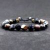 Pulsera Pirita, Ónix, Turmalina Negra, Broncita y Hematita | Protección Riqueza