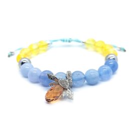 Pulsera Citrino Aguamarina | Calma Abundancia