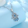 Colgante Hamsa Mano de Fátima Plata 925 | Serenidad - Imagen 2