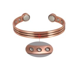 Pulsera Cobre 3 Magnética 9 Imanes | Energía Sanación