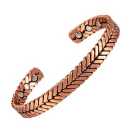 Pulsera Cobre Magnética Trenzado Artesanal | Energía Sanación