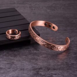 Pulsera + Anillo Cobre Magnéticos | Energía Sanación