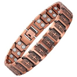 Pulsera Cobre Magnética x2 Cruz | Energía Sanación