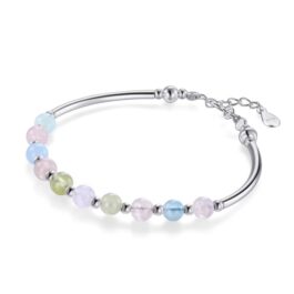 Pulsera Plata 925 y Cuarzos | Protección