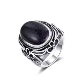 Anillo Vintage Plata y Piedra Arenisca | Protección