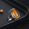Anillo Vintage Plata y Piedra Ojo de Tigre 5 | Protección - Imagen 2