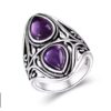 Anillo Vintage Plata y Piedra Amatista | Protección