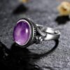 Anillo Vintage Plata y Piedra Amatista 8 | Protección - Imagen 2