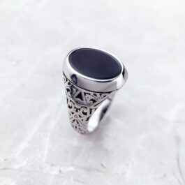 Anillo de plata 925 y Obsidiana | Protección