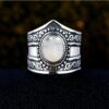 Anillo Vintage Plata y Piedra Luna 5 | Protección
