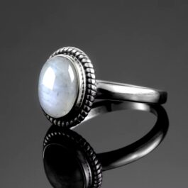 Anillo Vintage Plata y Piedra Luna 7 | Protección