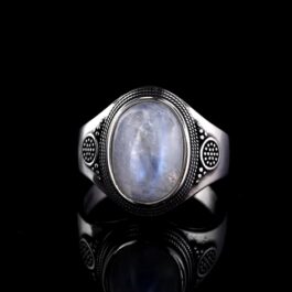 Anillo Vintage Plata y Piedra Luna 8 | Protección