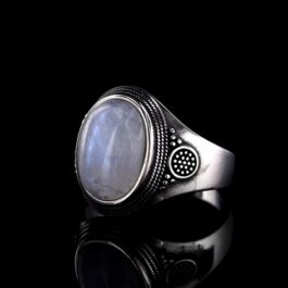 Anillo Vintage Plata y Piedra Luna 8 | Protección