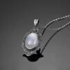 Colgante Plata 925 Piedra Luna Retro | Iluminación - Imagen 2