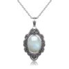 Colgante Plata 925 Piedra Luna Retro | Iluminación