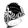 Anillo Plata 925 Obsidiana Negra | Protección