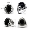 Anillo Plata 925 Obsidiana Negra | Protección - Imagen 5