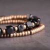 Pulsera Obsidiana Negra y Cobre | Protección y Sanación - Imagen 2