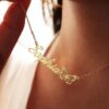 Collar Mariposa Nombre Personalizado | Acero Inoxidable - Imagen 2