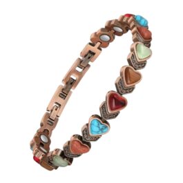 Pulsera Cobre y Piedras Magnética | Energía Sanación