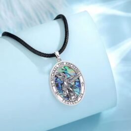 Colgante San Miguel Arcángel Plata 925 Abulón | Protección