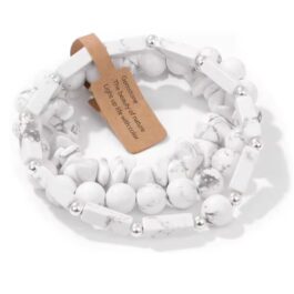 Pulsera Howlita 3 piezas | Calma