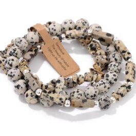Pulsera Jaspe Dálmata 3 piezas | Equilibrio Protección